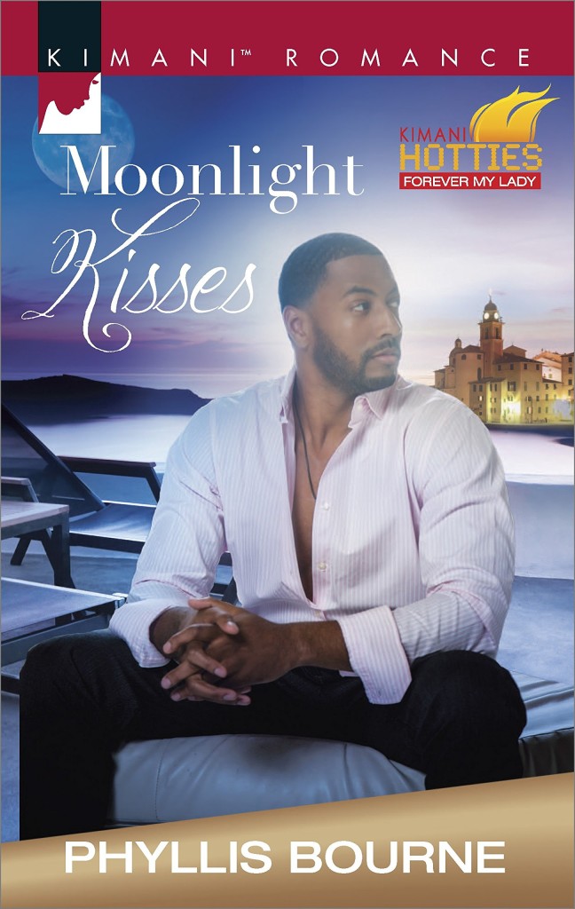 Cover Art for MOONLIGHT KISSES by Phyllis Bourne