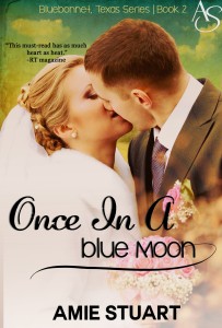 Cover Art for ONCE IN A BLUE MOON by Amie Stuart