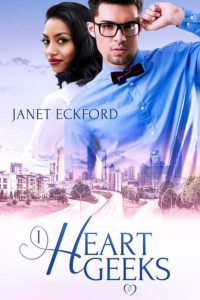 Cover Art for I HEART GEEKS by Janet Eckford