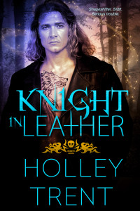 Cover Art for Knight in Leather by Holley Trent