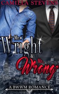 Cover Art for Mr. Wright & Mr. Wrong by Camilla Stevens