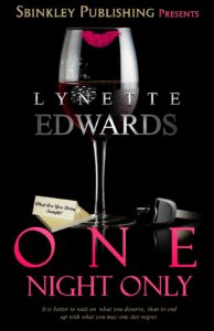 Cover Art for One Night Only by Lynette Edwards