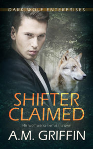 Cover Art for Shifter Claimed by A.M. Griffin