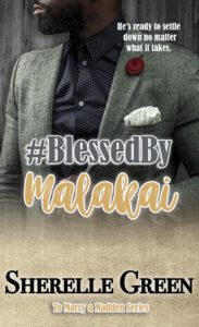 Cover Art for #BlessedByMalakai by Sherelle Green