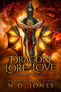 Cover Art for Dragon Lore and Love: Isis and Osiris by N.D. Jones