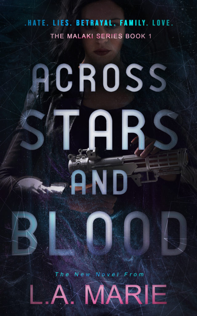 Cover Art for Across Stars and Blood by L.A. Marie