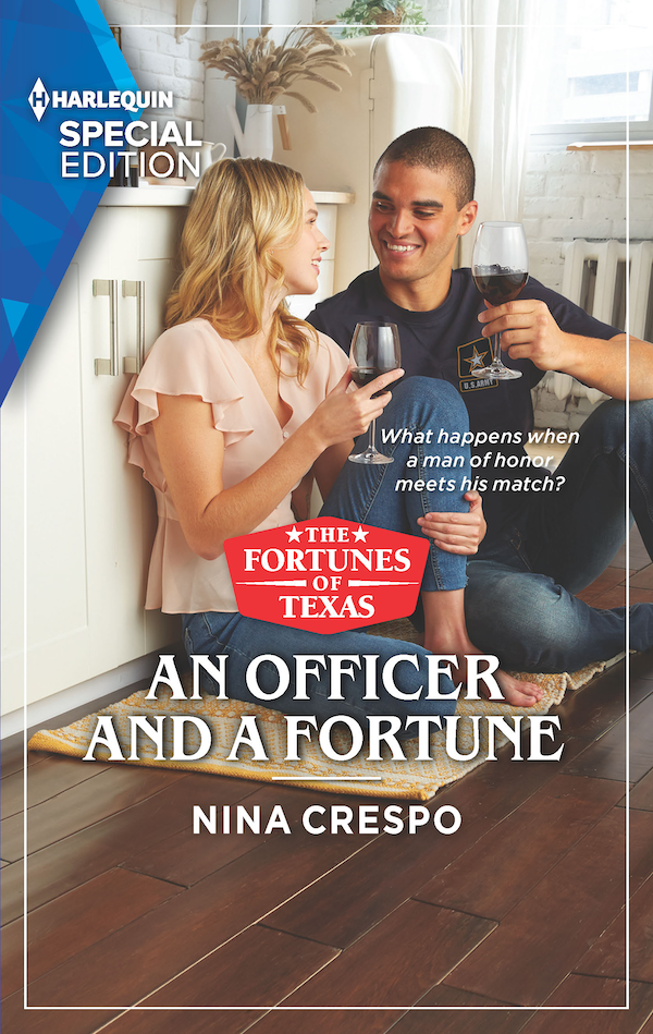 Cover Art for An Officer and a Fortune,  Book 5 (The Fortunes of Texas: The Hotel Fortune Book 5) by Nina Crespo