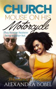 Cover Art for Church Mouse on his Motorcycle by Alexandra Isobel